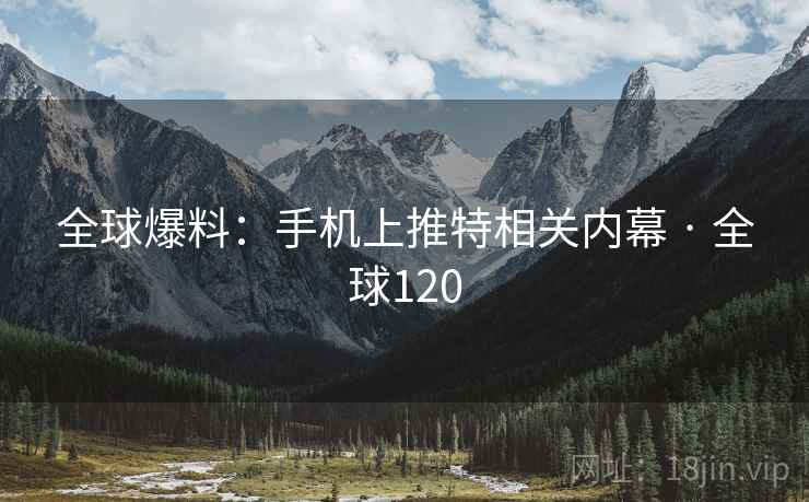 全球爆料：手机上推特相关内幕 · 全球120