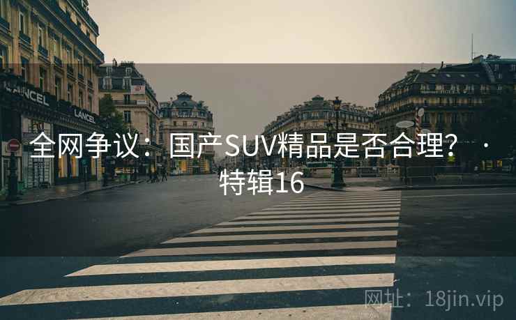 全网争议：国产SUV精品是否合理？ · 特辑16