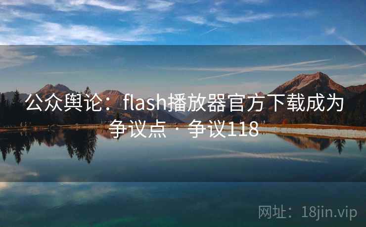 公众舆论：flash播放器官方下载成为争议点 · 争议118